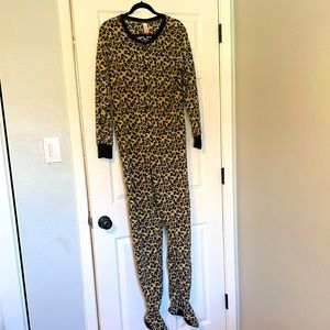 4/$20 Leopard Print Onesie Footie Pajama